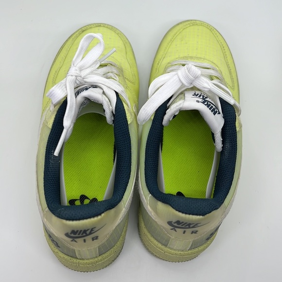 Nike Air Force 1 Crater Light Lemon Size 4.5Y - Picture 3 of 7